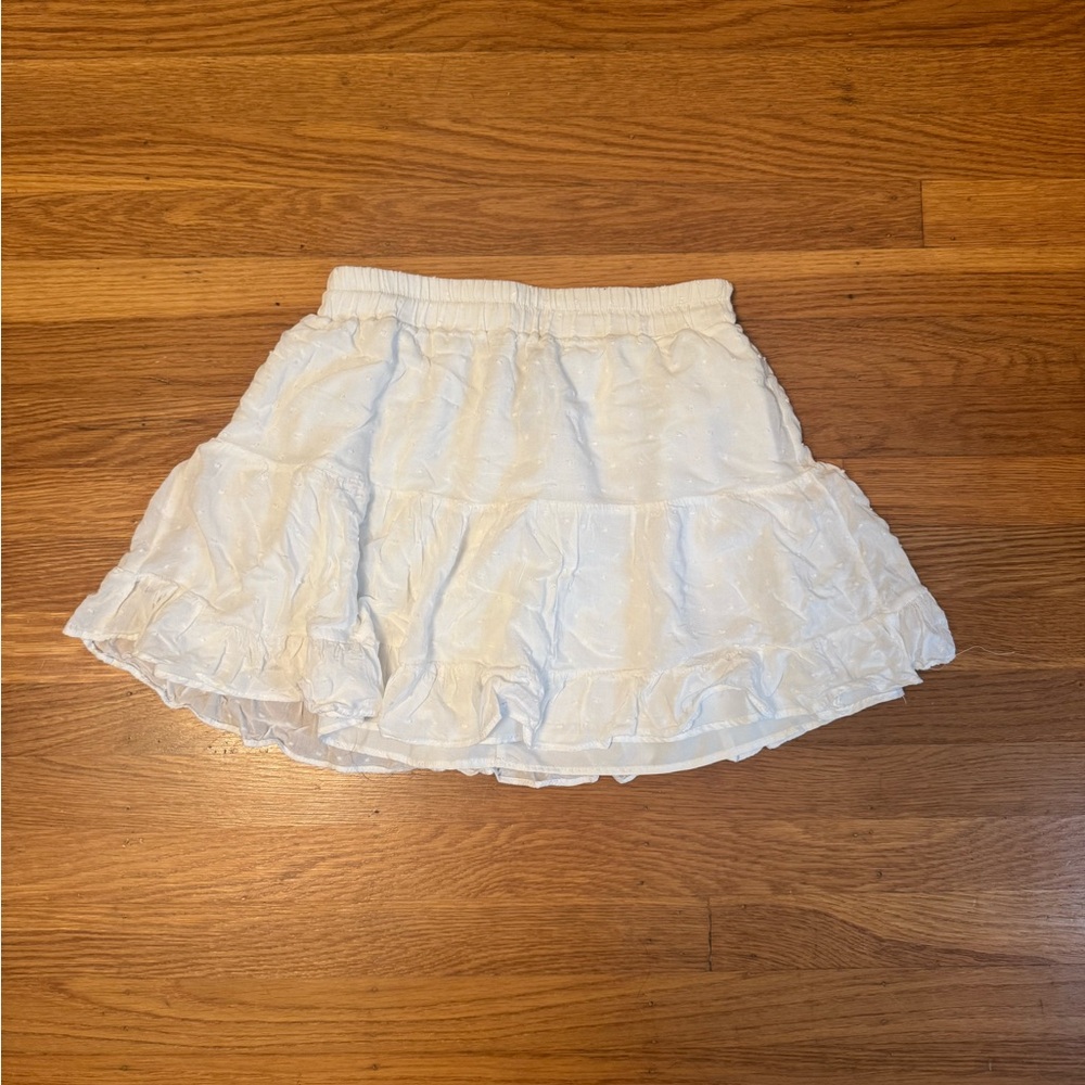 White Ruffled Women's Skirt